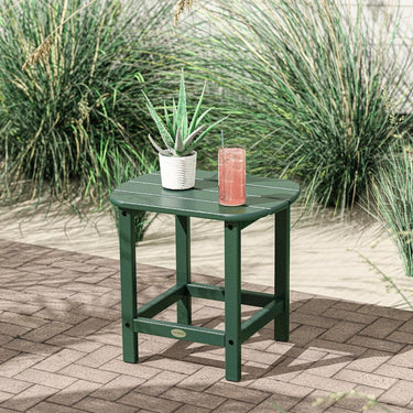 POLYWOOD South Beach 18-Inch Side Table - Green